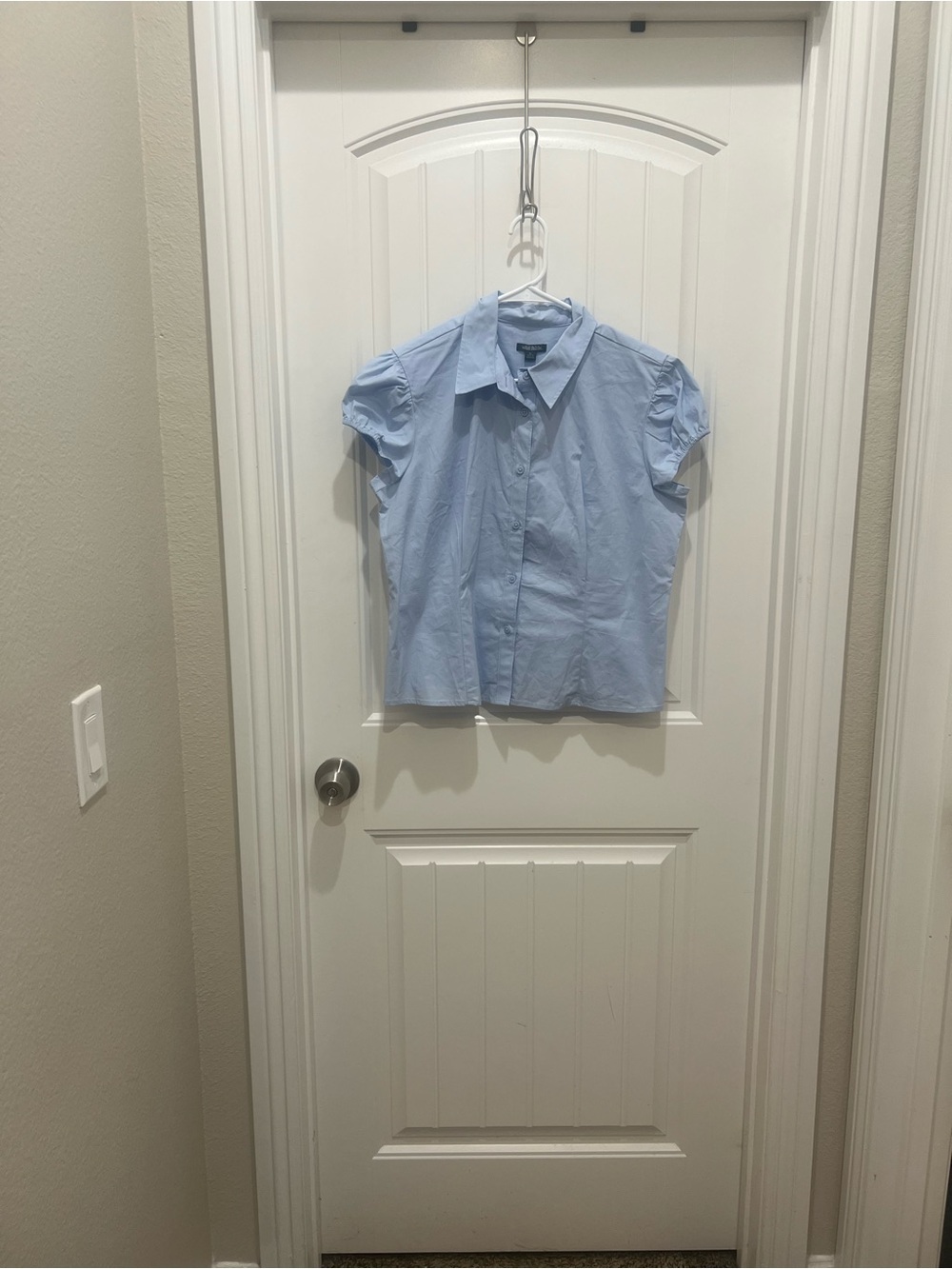 wild fable Light Blue Short-Sleeve Button-Down Shirt